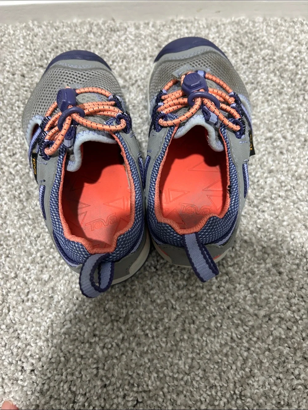 Teva Kids Grey and Purple closed toe sandals - 8C